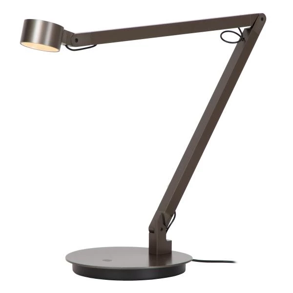 Lucide Premium OGDEN - Lampe de bureau - LED 3 StepDim - 1x7W 3000K - Fer gris - détail 3